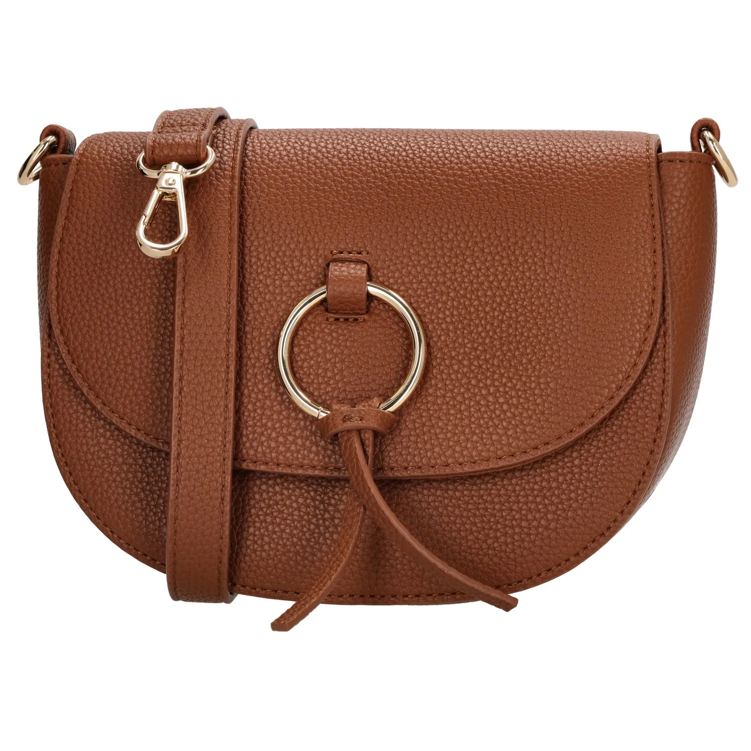 Hnedá elegantná kožená crossbody kabelka „Calle“