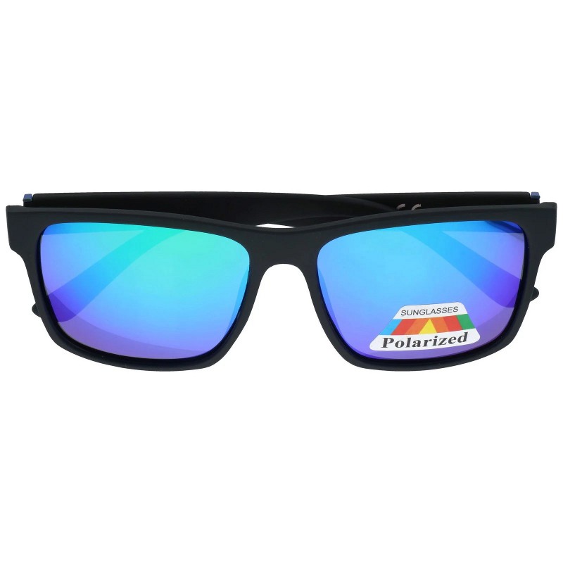 Zelené zrkadlové polarizačné okuliare Wayfarer 3000