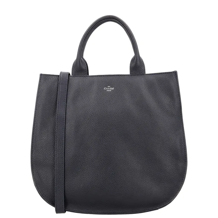 Modrá luxusná kožená shopper kabelka „Euphoria”