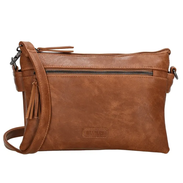 Hnedá crossbody kabelka s príveskom „Nataly”