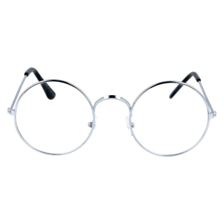 Strieborné číre okuliare Lenonky