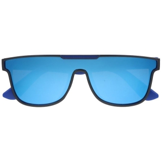 Modré bezrámové zrkadlové okuliare "Rimless"