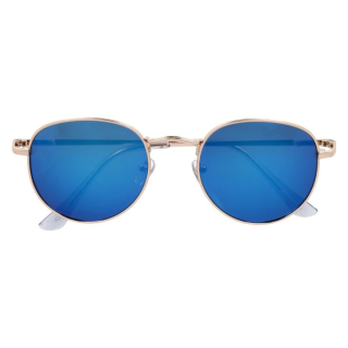 Modré zrkadlové slnečné okuliare "Oval Classic"
