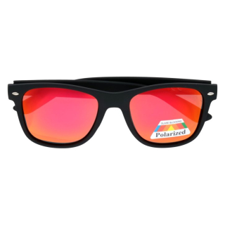 Oranžové polarizačné okuliare Wayfarer