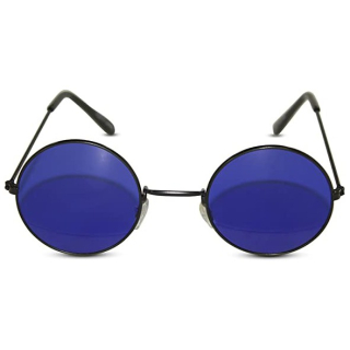 Čierno-modré zrkadlové okuliare Lenonky