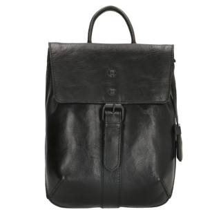 Čierny malý ruksak z pravej kože „Antic“