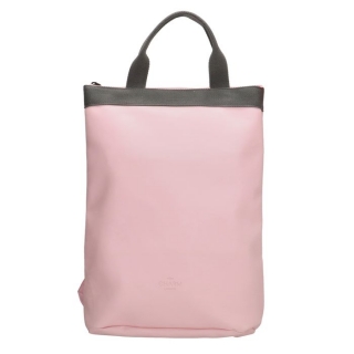 Ružový objemný mestský ruksak „Double“