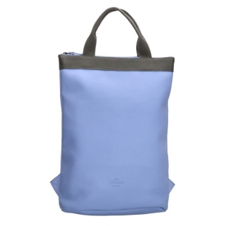 Modrý objemný mestský ruksak „Double“