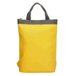 Žltý objemný mestský ruksak „Double“