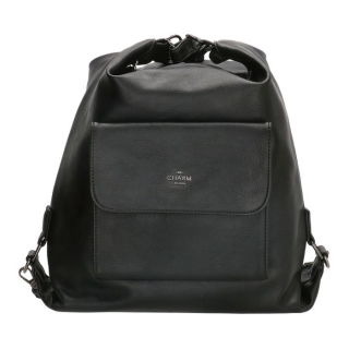 Čierny kožený ruksak a kabelka 3v1 „Universal“