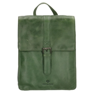 Zelený elegantný ruksak z pravej kože „Dreamer“
