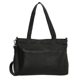 Čierna shopper kabelka s extra vreckami „Packer“