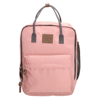 Ružový objemný batoh do školy „Scandinavia“