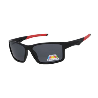 Červeno-čierne polarizačné okuliare pre šoférov "Chopper"
