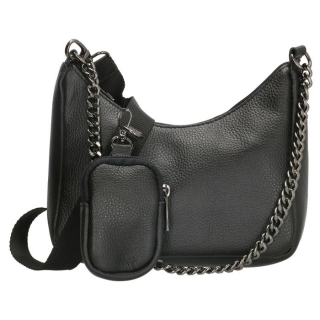 Čierny elegantný set kabelka + peňaženka "Loren"