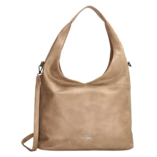 Béžová veľká shopper kabelka cez plece „Daphne“