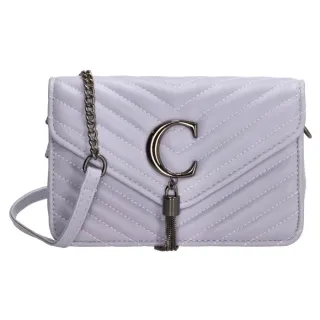 Fialová zdobená crossbody kabelka „Bella“