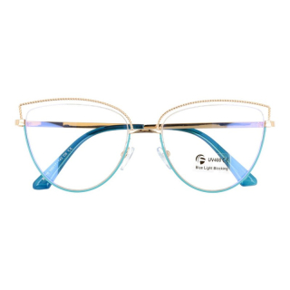 Zlato-modré okuliare proti modrému svetlu "Blue Cat"