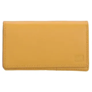 Žltá veľká kožená peňaženka "Dominas"