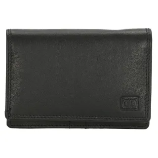Čierna praktická kožená peňaženka "Collect"