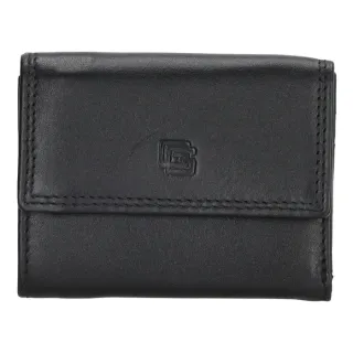 Čierna malá kožená peňaženka "Company"