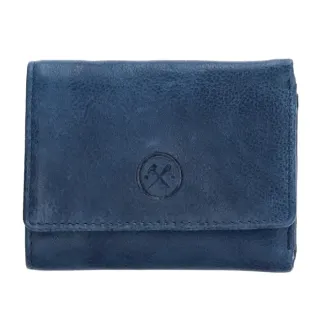 Modrá malá kožená peňaženka "Comet"