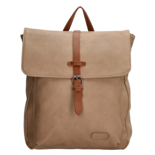 Béžový elegantný kožený batoh „Kylie“