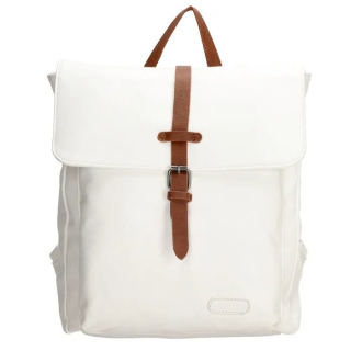 Biely elegantný kožený batoh „Kylie“