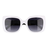 Biele oversized slnečné okuliare „Anonym"
