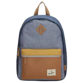 Modrý vodeodolný školský ruksak „Smile“