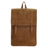 Hnedý mestský ruksak z pravej kože „Metropolitan“